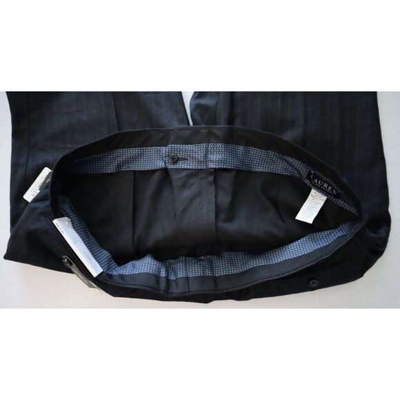 Lauren Ralph Lauren Sz 40x30 Charcoal/Brown Edgewood Classic Fit Suit Pants - Picture 5 of 12